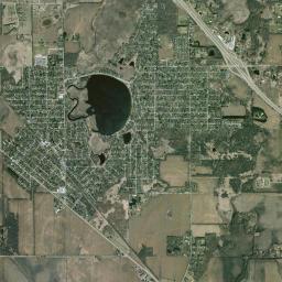 Pell Lake High Resolution Satellite Map