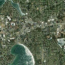 Walled Lake High Resolution Satellite Map