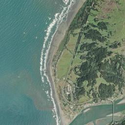 Aerial view of Bailey Beach