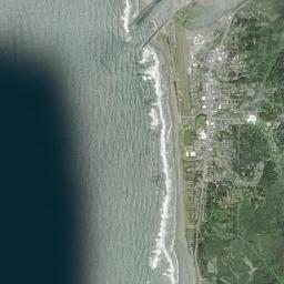 Gold Beach High Resolution Satellite Map