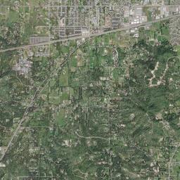 Redwood High Resolution Satellite Map