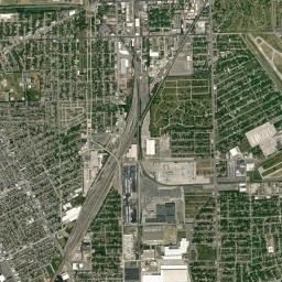 Hamtramck High Resolution Satellite Map