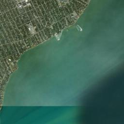 Grosse Pointe High Resolution Satellite Map