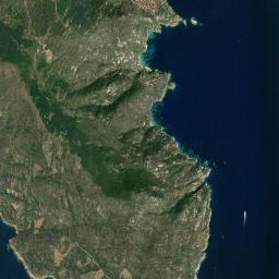 Isola del Giglio High Resolution Satellite Map