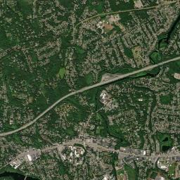 Framingham Center High Resolution Satellite Map