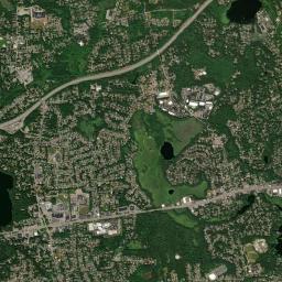 Cochituate High Resolution Satellite Map