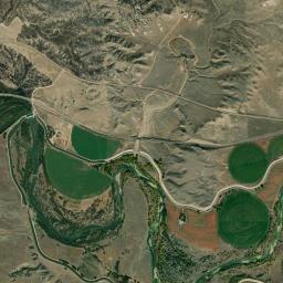 Aerial view of Guernsey Platte River