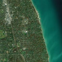 Lake Forest High Resolution Satellite Map