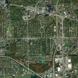 Ann Arbor, MI locator map