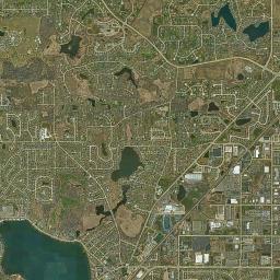 Lake Zurich High Resolution Satellite Map