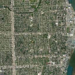 Wyandotte High Resolution Satellite Map