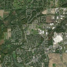 Saline High Resolution Satellite Map