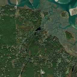 Marshfield Hills High Resolution Satellite Map