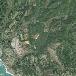 Aerial view of Harris Beach State Park