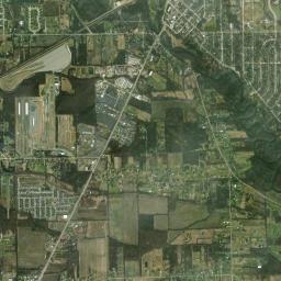 Flat Rock High Resolution Satellite Map