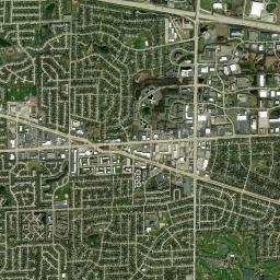 Hoffman Estates High Resolution Satellite Map