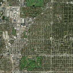 Skokie High Resolution Satellite Map