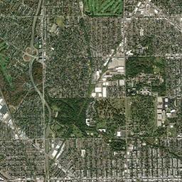 Albany Park High Resolution Satellite Map