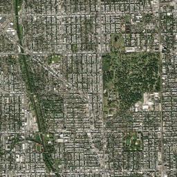 Lincoln Square High Resolution Satellite Map