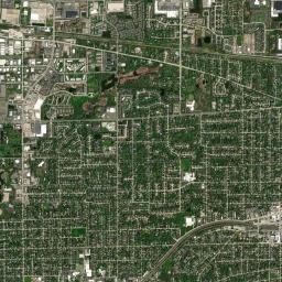 Glen Ellyn High Resolution Satellite Map