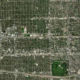 Oak Park High Resolution Satellite Map