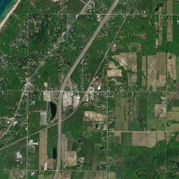 Shorewood-Tower Hills-Harbert High Resolution Satellite Map