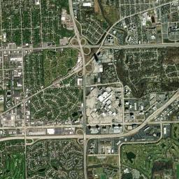 Oakbrook Terrace High Resolution Satellite Map
