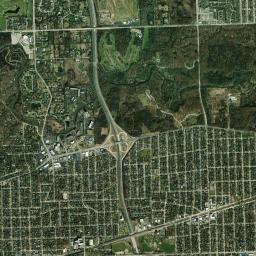 Oak Brook High Resolution Satellite Map