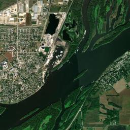 Camanche High Resolution Satellite Map