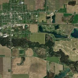 White Pigeon High Resolution Satellite Map