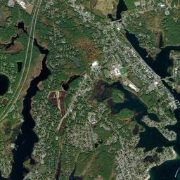 Wareham Center High Resolution Satellite Map