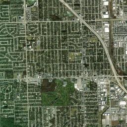 Hickory Hills High Resolution Satellite Map