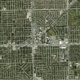 Oak Lawn High Resolution Satellite Map