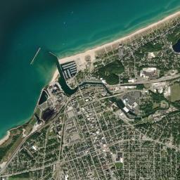 Michigan City High Resolution Satellite Map
