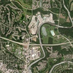 Coralville High Resolution Satellite Map