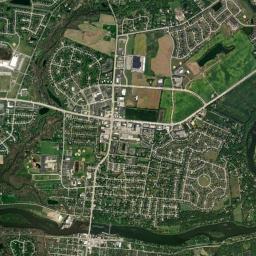 Yorkville High Resolution Satellite Map