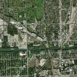 Blue Island High Resolution Satellite Map