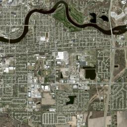 Mishawaka High Resolution Satellite Map