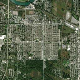 Burnham High Resolution Satellite Map