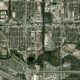 East Chicago High Resolution Satellite Map