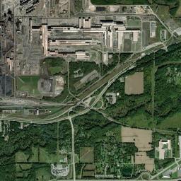 Burns Harbor High Resolution Satellite Map