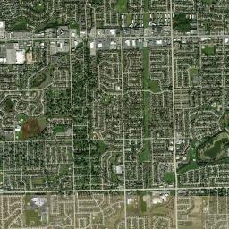 Orland Hills High Resolution Satellite Map