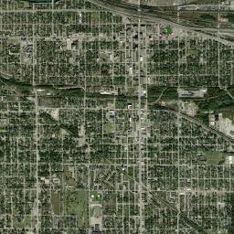 Gary High Resolution Satellite Map