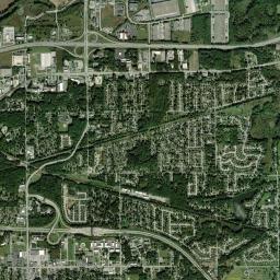 Portage High Resolution Satellite Map