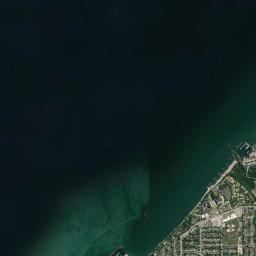 Aerial view of Euclid Beach Park
