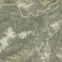 Aerial view of Blacks Fork Creek