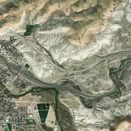 Green River High Resolution Satellite Map