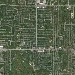 South Euclid High Resolution Satellite Map