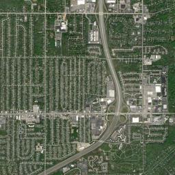 Mayfield Heights High Resolution Satellite Map