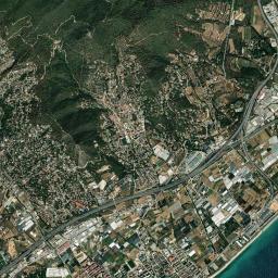 Cabrera de Mar High Resolution Satellite Map
